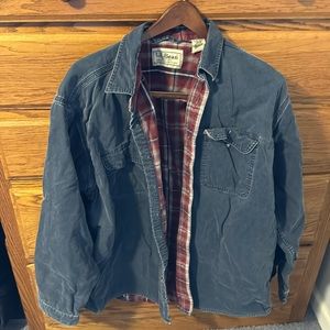 L.L Bean men’s plaid lined outfitter button down